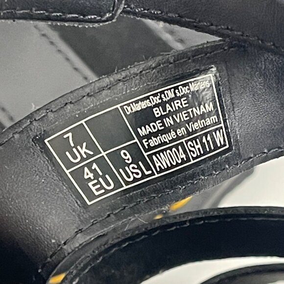 Dr. Martens Women's Blaire Platform Gladiator Sandal in Black Size 9 - Picture 11 of 12